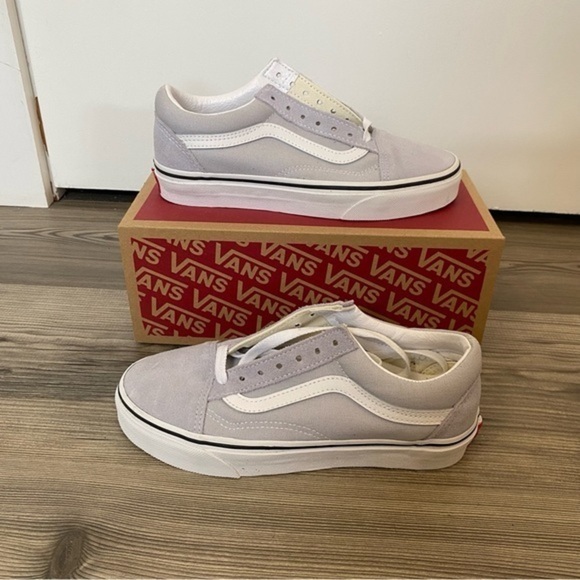 VANS‎ Old Skool SKATE SHOES Gray White Unisex - Picture 1 of 9